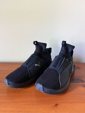 Puma Women’s Slip-On Athletic Sneakers in Black